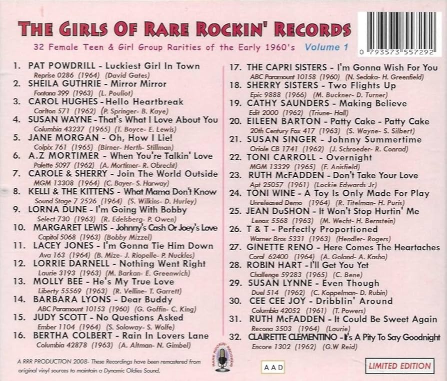 The Girls of Rare Rockin Records: Amazon.de: CDs & Vinyl